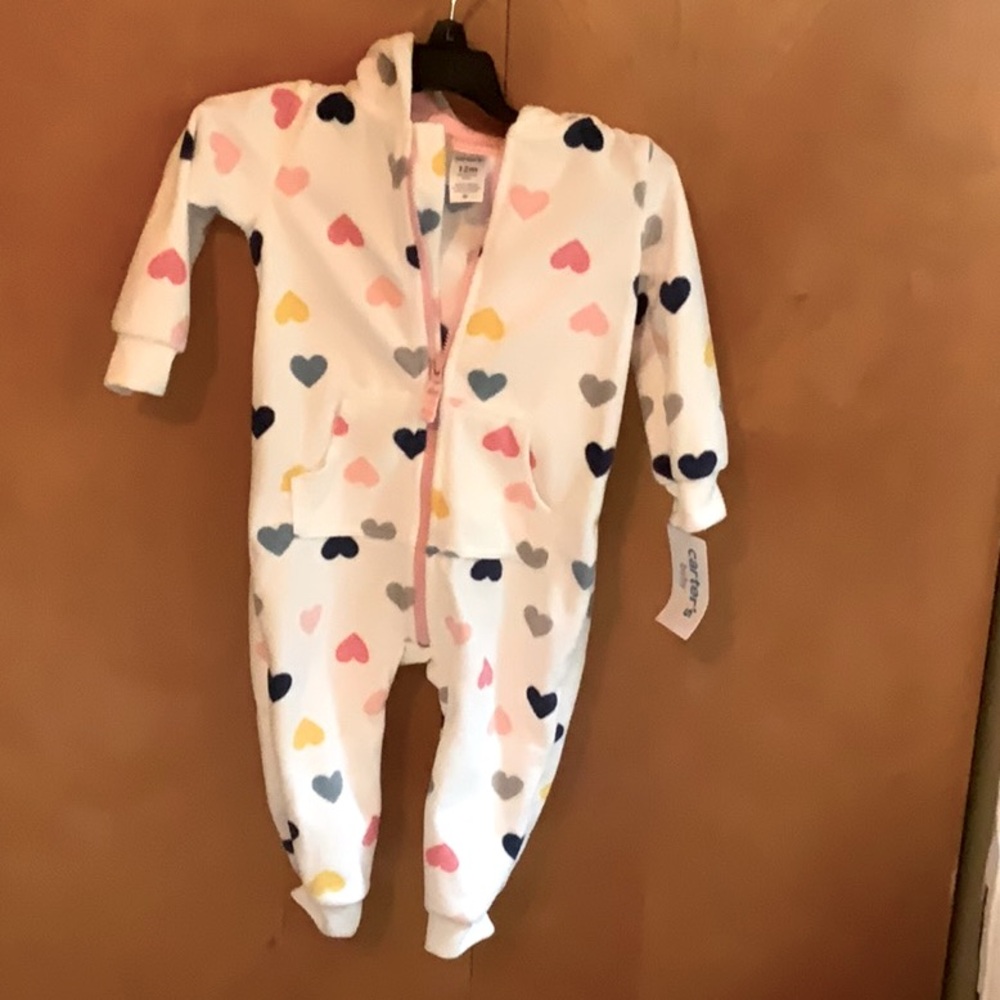 Carters 12 mo one piece zip up romper